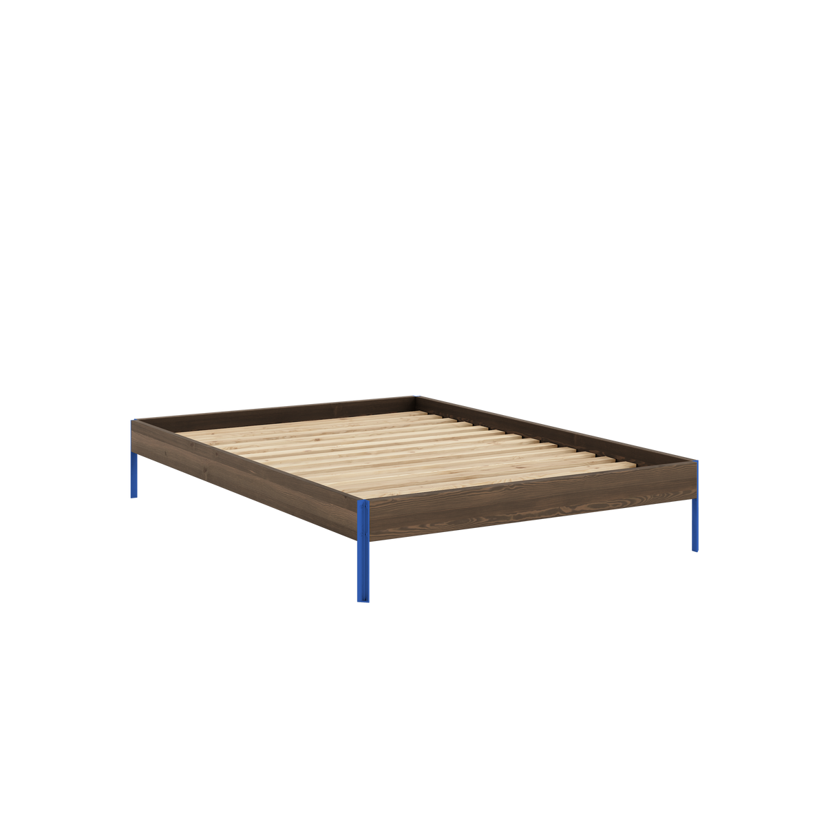 CORE BED CAROB BROWN VIVID BLUE 140X200
