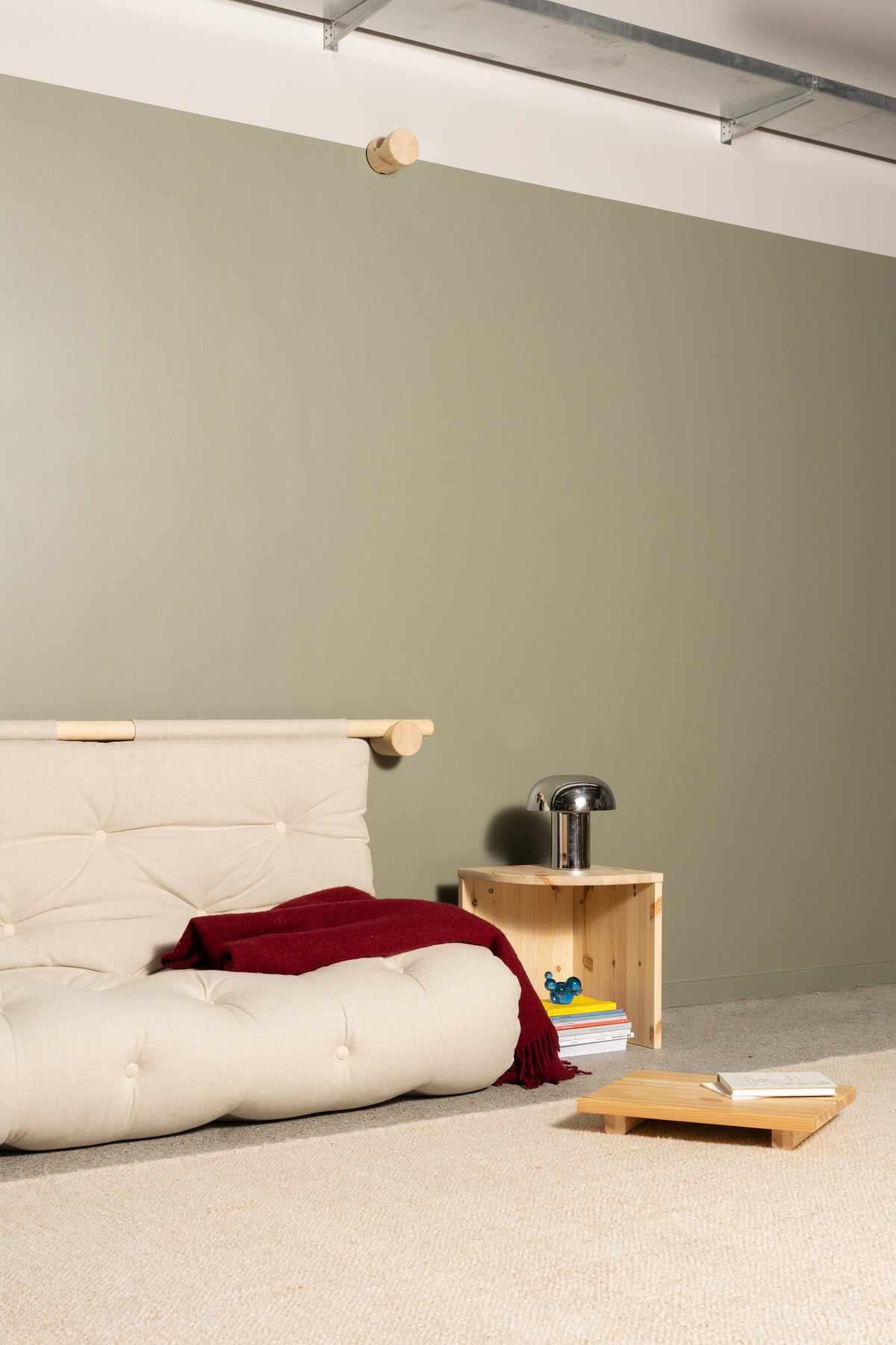 HOOKED RAW 135 x 200 W. BRAVO MATTRESS NATURAL