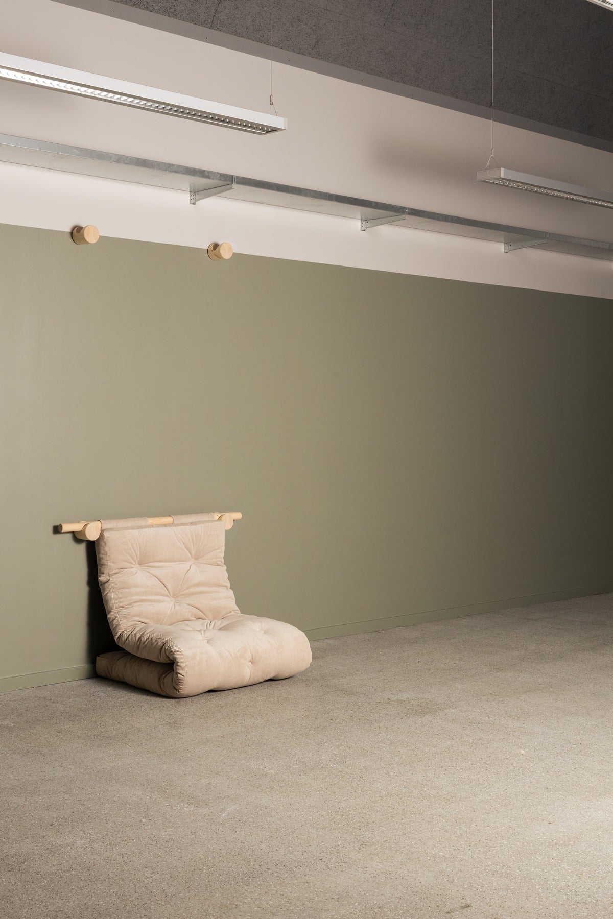 MATELAS BRAVO W. HOOKED RAW 75 x 200 CARAMEL BRUN