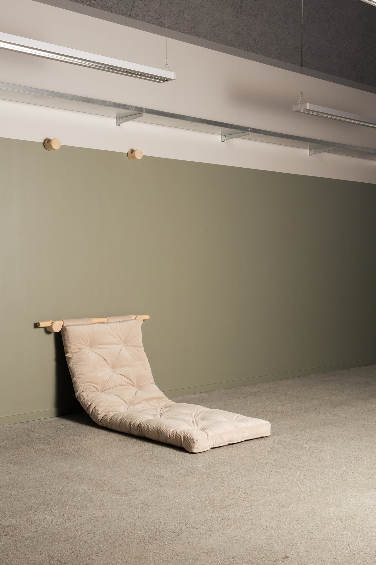 MATELAS BRAVO W. HOOKED RAW 75 x 200 CARAMEL BRUN