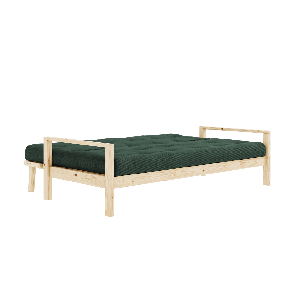 KNOB CLEAR LACQUERED W. 5-LAYER MIXED MATTRESS SEAWEED