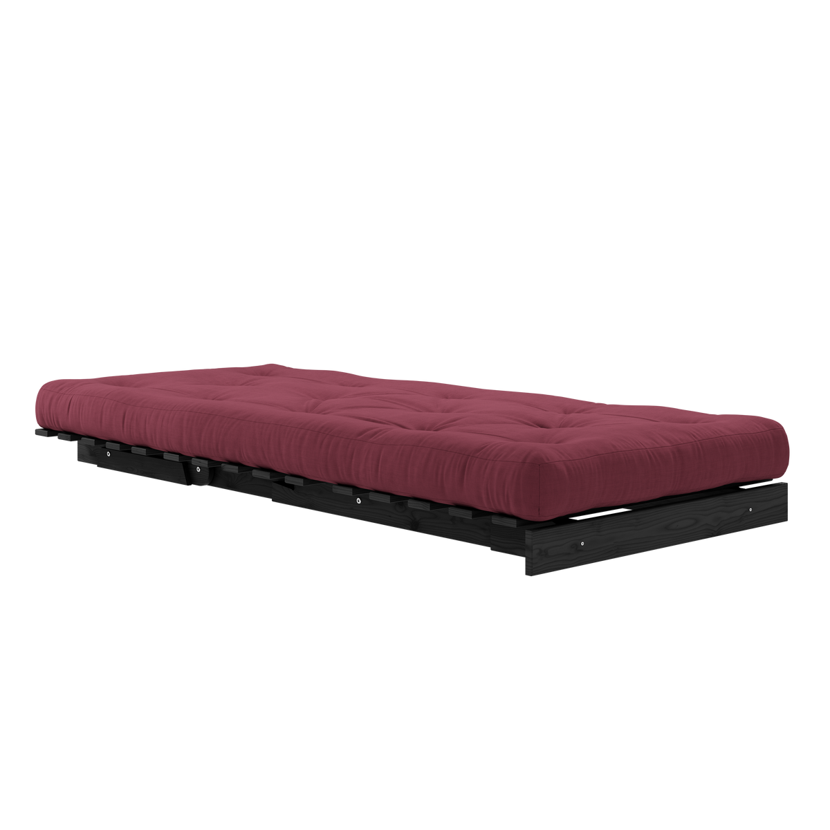 ROOTS BLACK NIGHT LACQUERED 90 X 200 W. ROOTS MATTRESS BORDEAUX