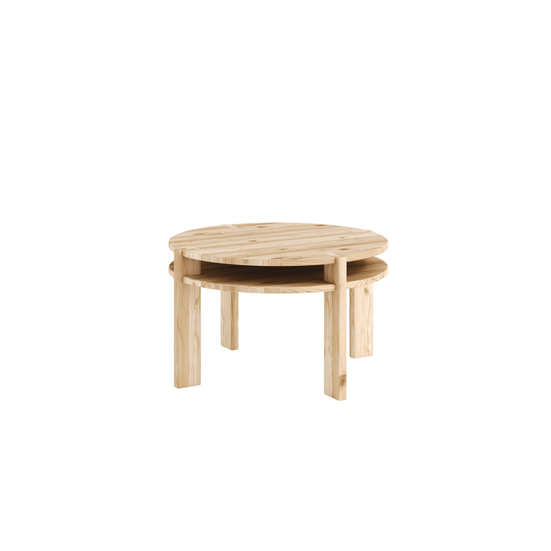 TUCK COFFEE TABLE RAW ROUND RAW