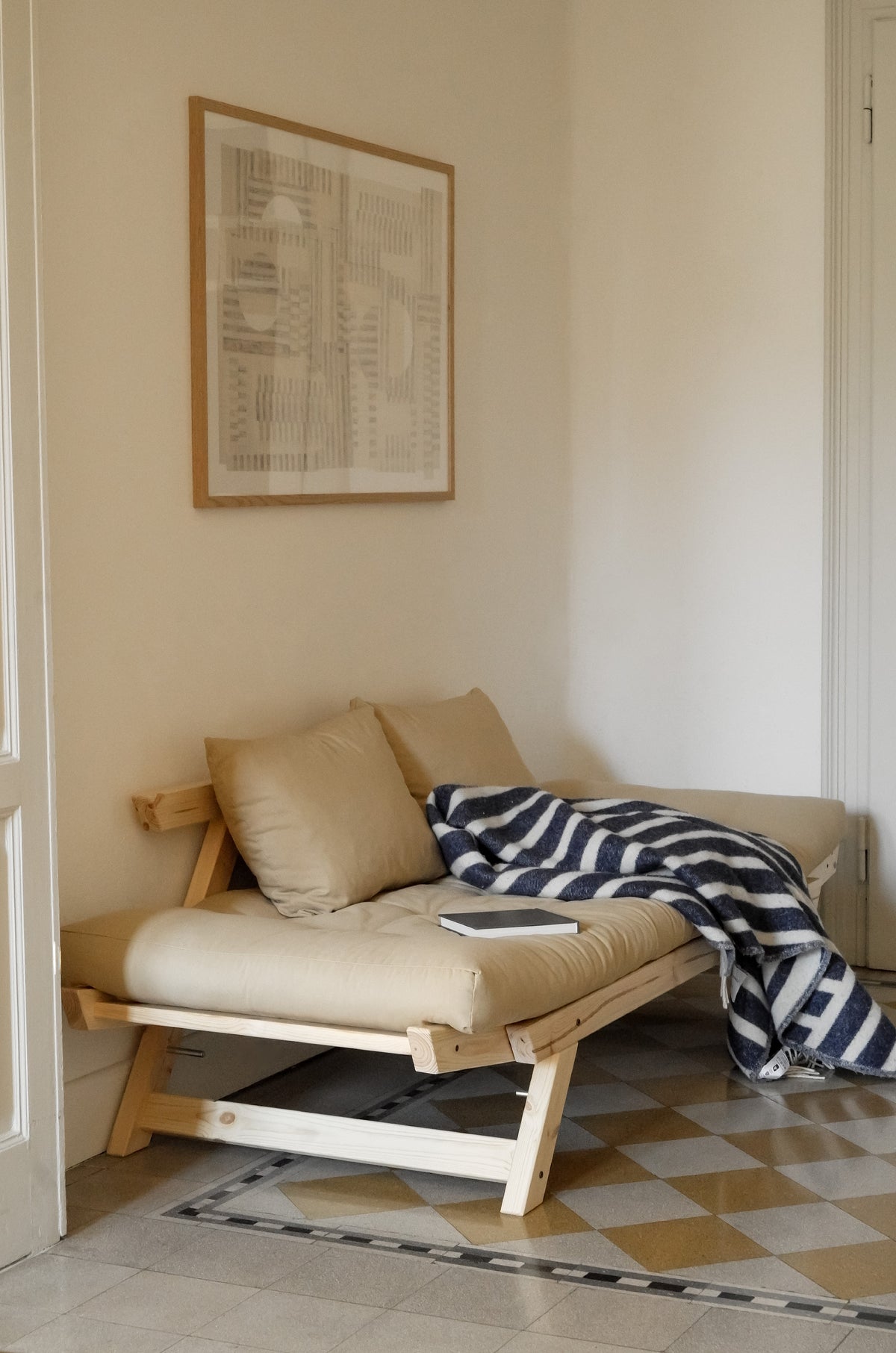 BEBOP VERNIS CLAIR AVEC MATELAS MIXTE 4 COUCHES GRIS