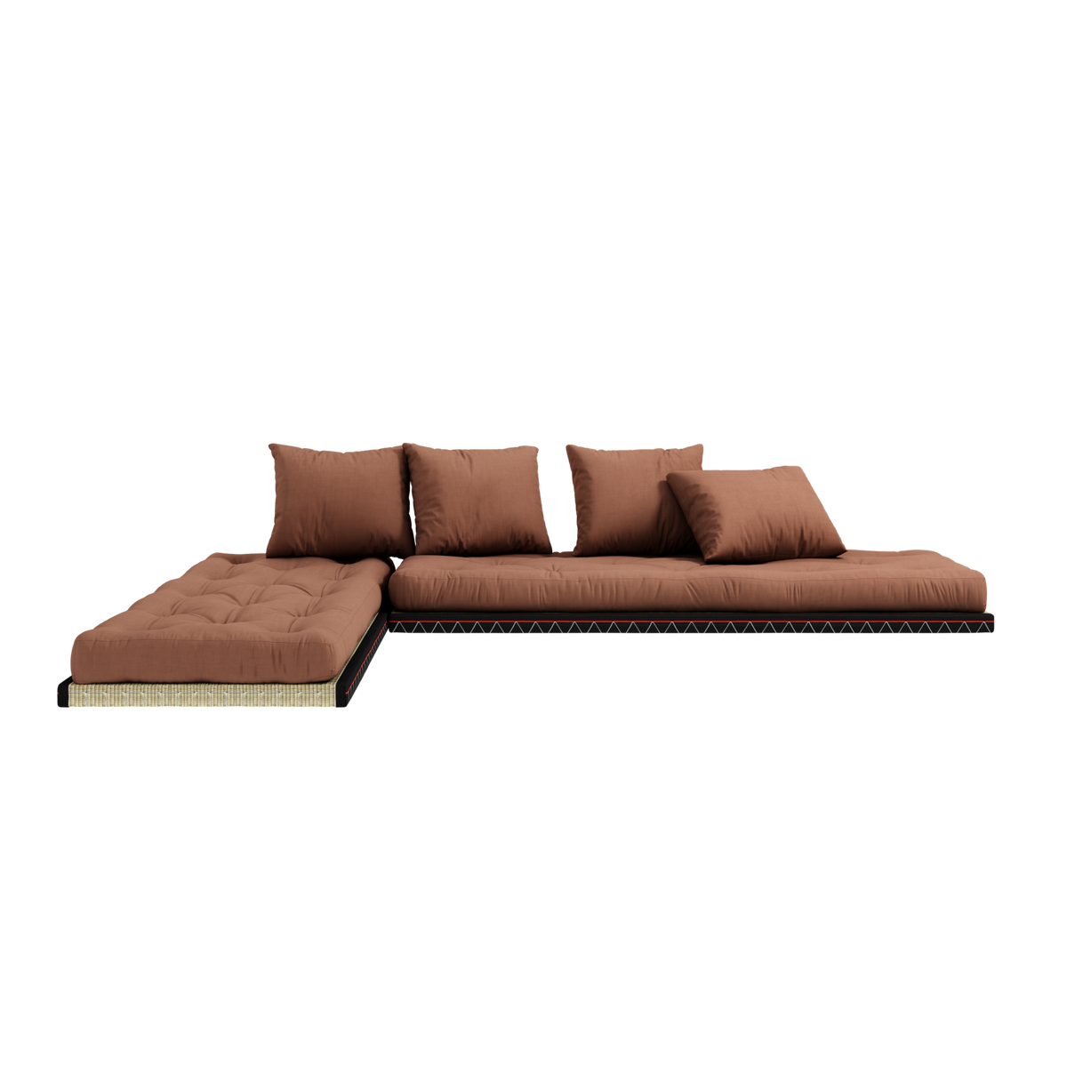 CHICO CLAY BROWN W. 2 TATAMI 80 X 200 W. 2 CHICO MATTRESS SET CLAY BROWN