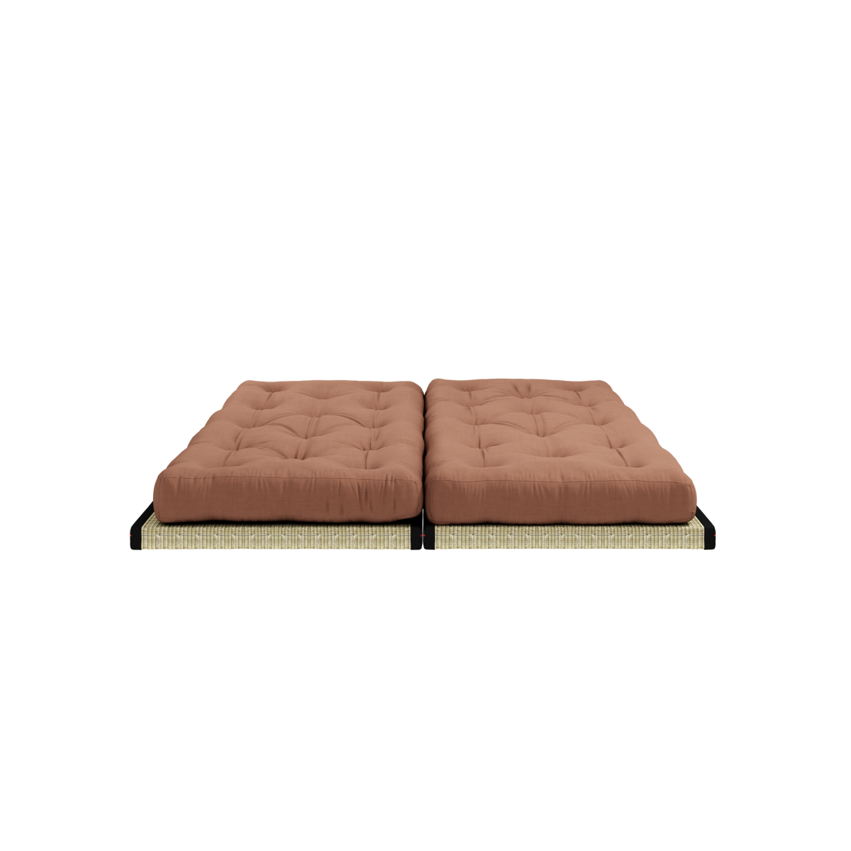 CHICO ARGILE MARRON W. 2 TATAMI 80 X 200 W. 2 ENSEMBLE MATELAS CHICO ARGILE MARRON
