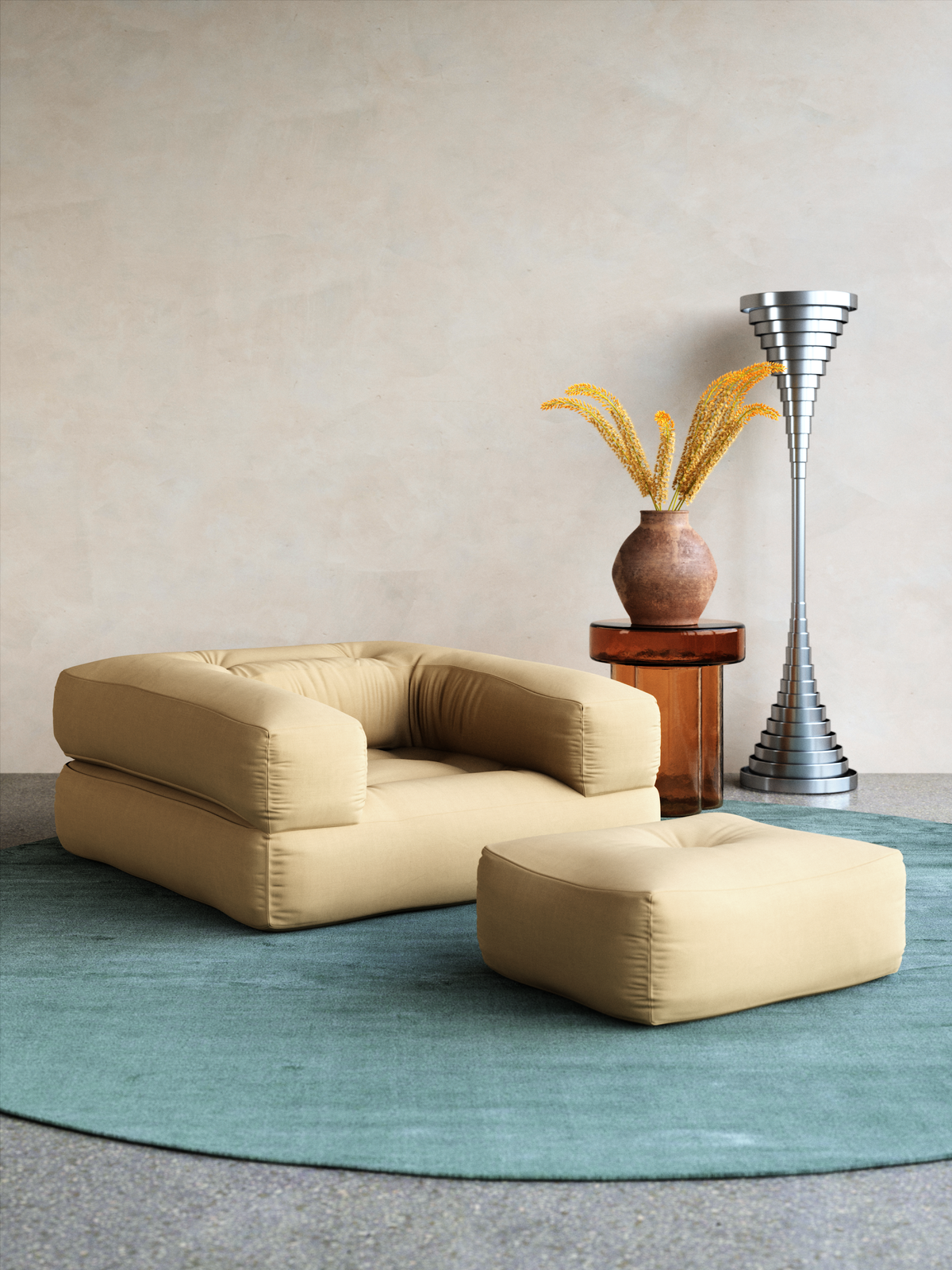 CUBE CHAIR BEIGE