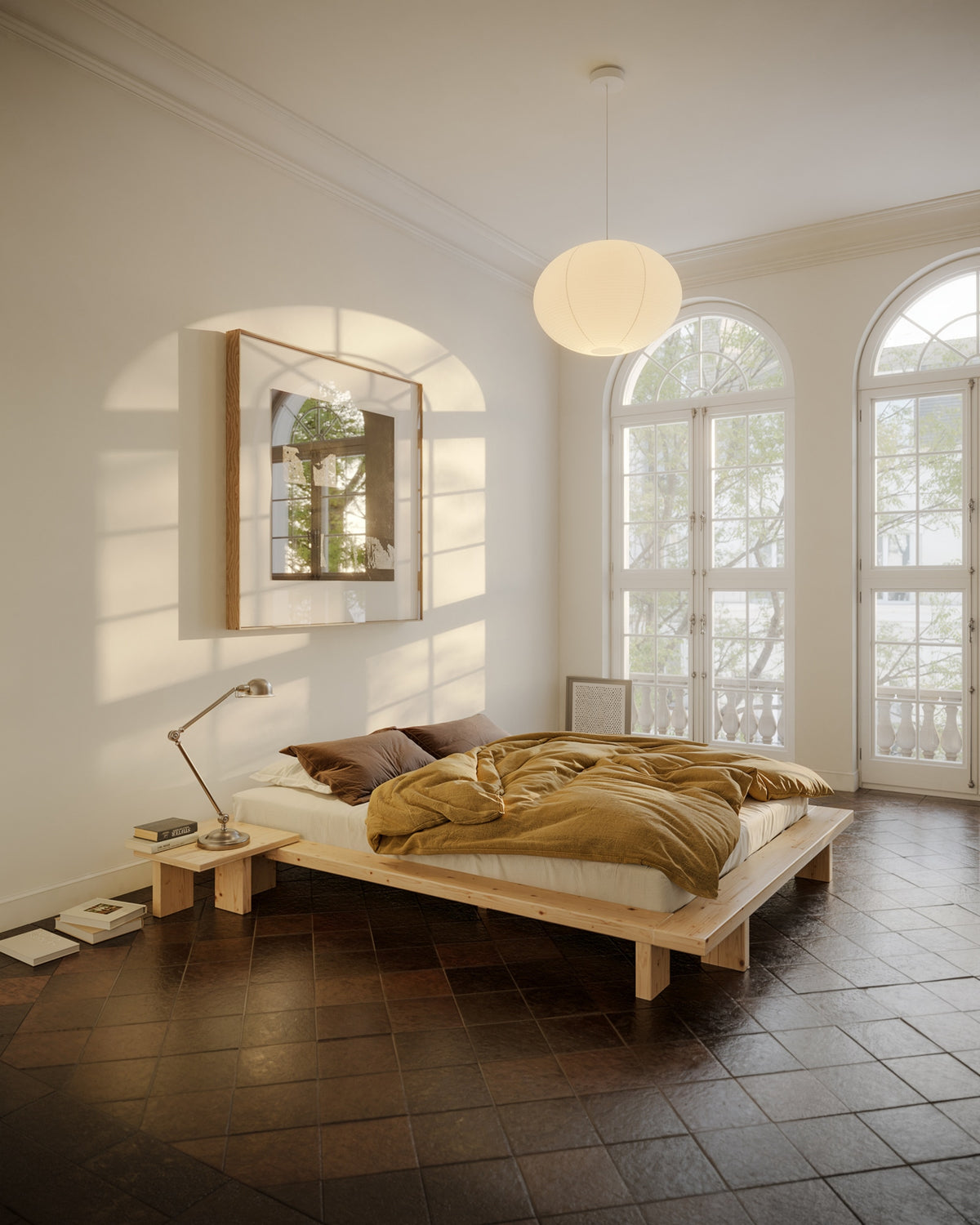 TABLE D'APPONTEMENT JAPAN BED CAROB BROWN