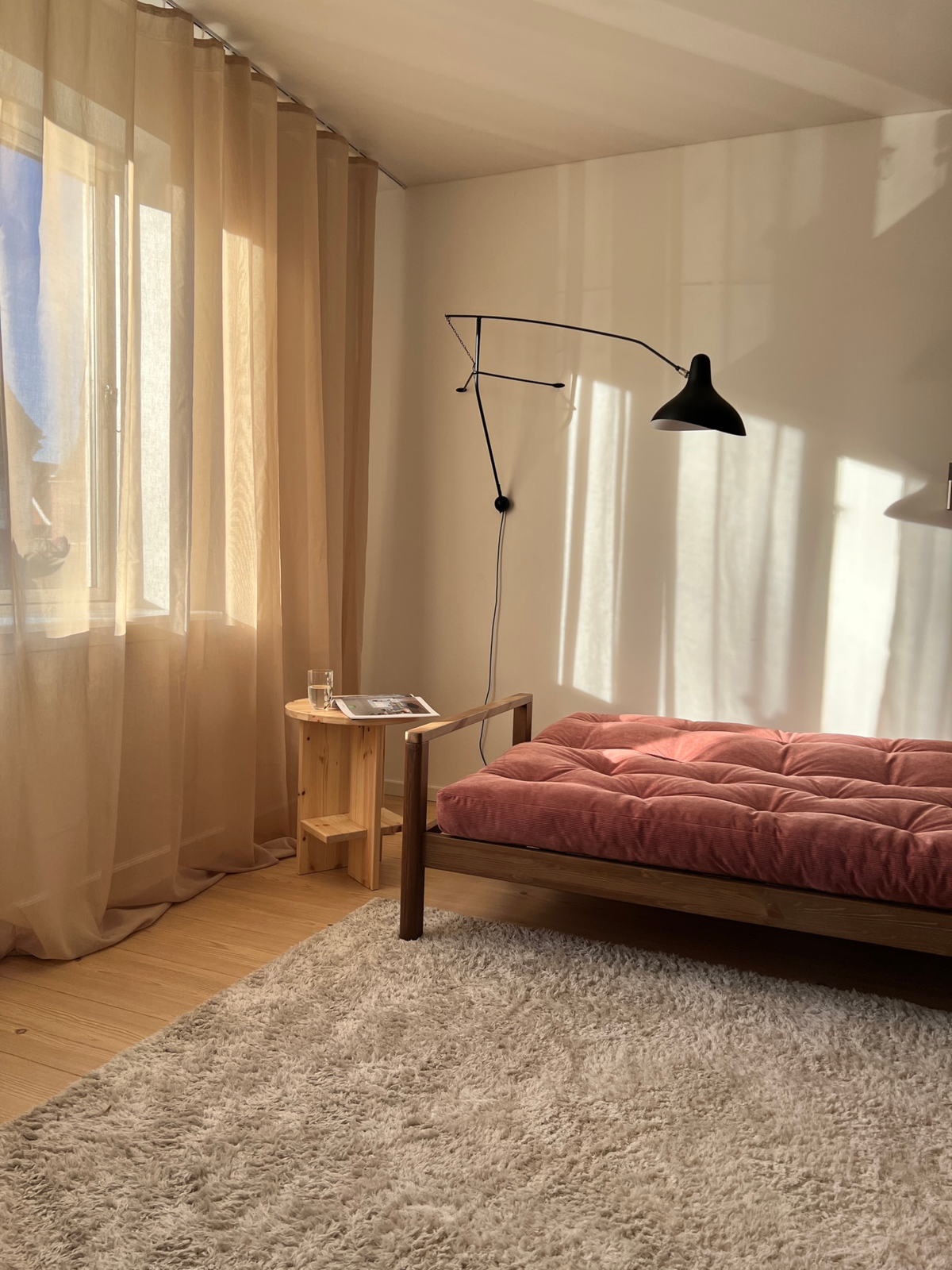 POIGNEE CAROBO MARRON AVEC MATELAS MIXTE 5 COUCHES MOCCA