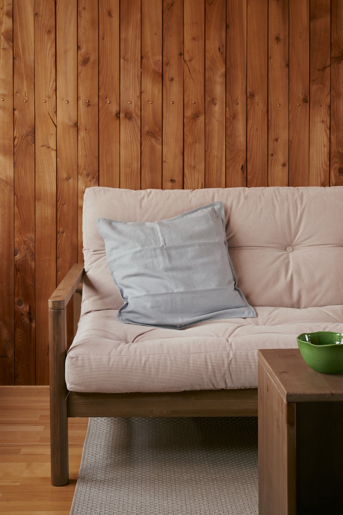 KNOB CAROB BROWN W. 5-LAYER MIXED MATTRESS WHEAT BEIGE