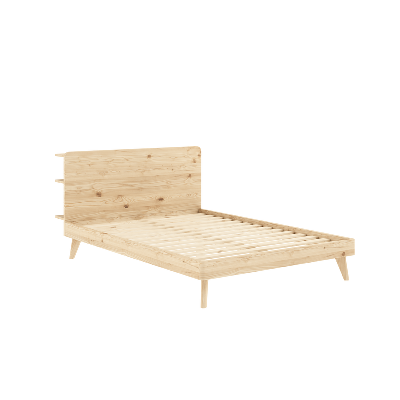 RETREAT BED CLEAR LACQUERED 140 X 200