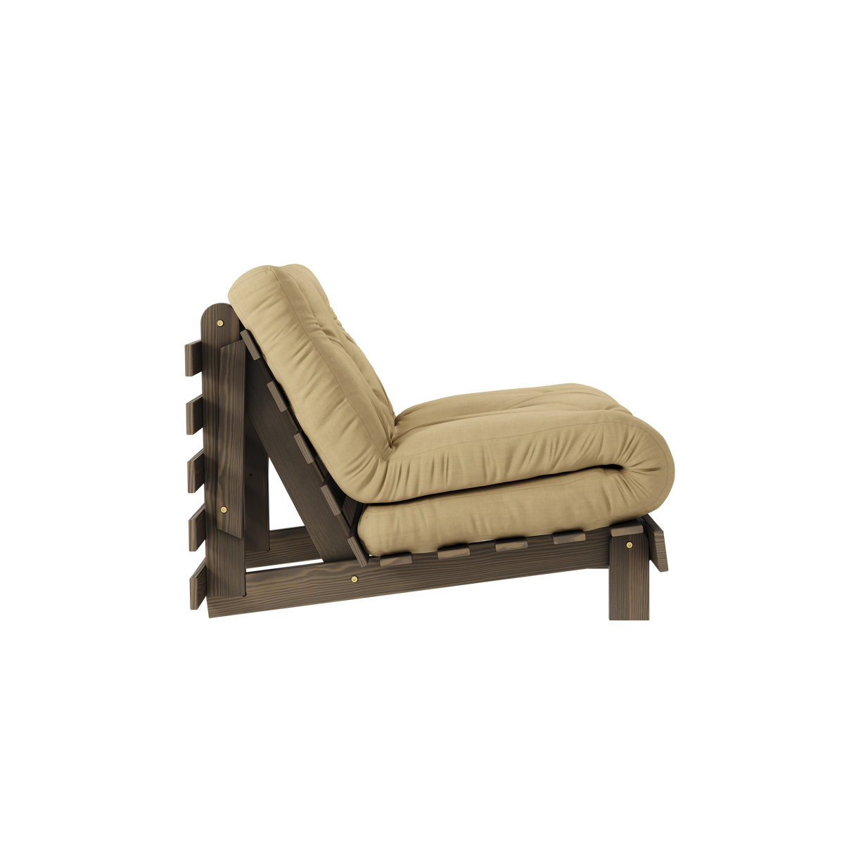 ROOTS CAROB BROWN 90 X 200 W. ROOTS MATTRESS WHEAT BEIGE